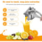 High-Pressure Manual Citrus Juicer Heavy Duty Lemon Squeezer Stainless Steel Extractor