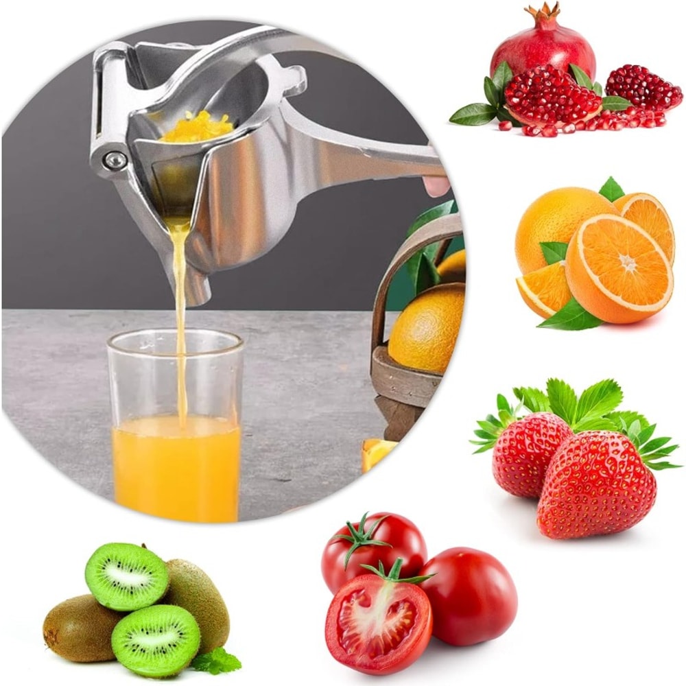 High-Pressure Manual Citrus Juicer Heavy Duty Lemon Squeezer Stainless Steel Extractor