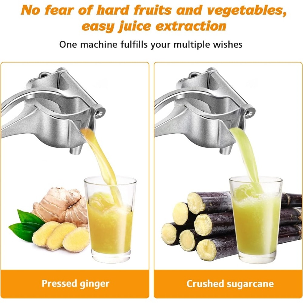 High-Pressure Manual Citrus Juicer Heavy Duty Lemon Squeezer Stainless Steel Extractor