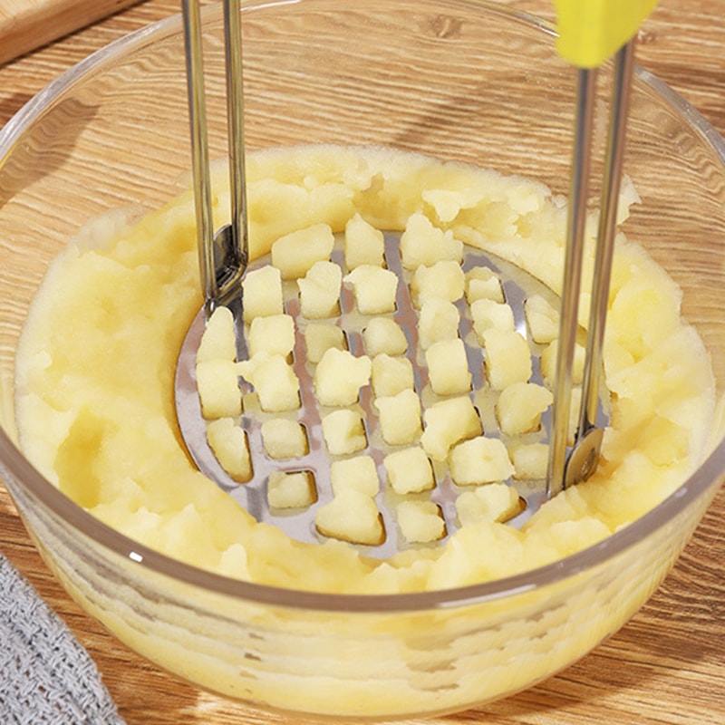 Stainless Steel Potato Masher Press Compact Manual Food Masher For Baby Food Kitchen Use 3