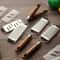 Premium Cheese Grater With Natural Wood Handle Stainless Steel Zester 5