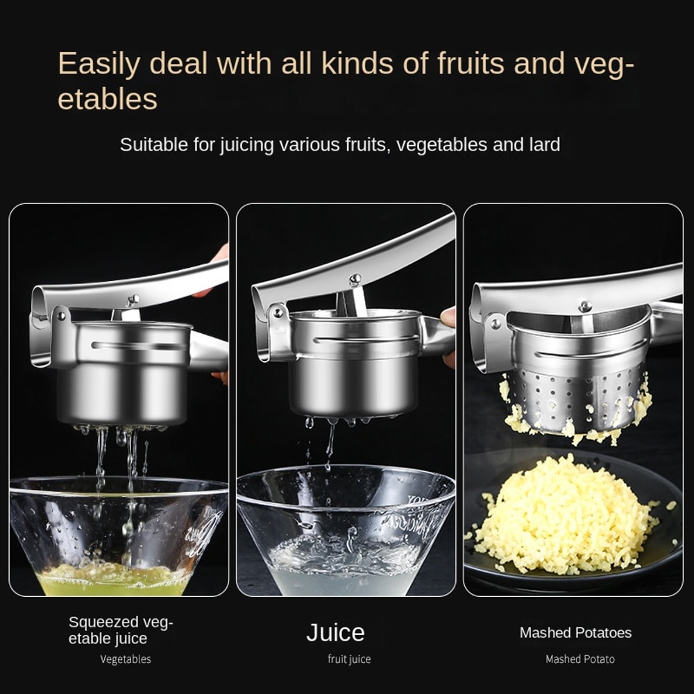 Stainless Steel Manual Juicer for Fruits & Vegetables – Multifunctional Squeezer