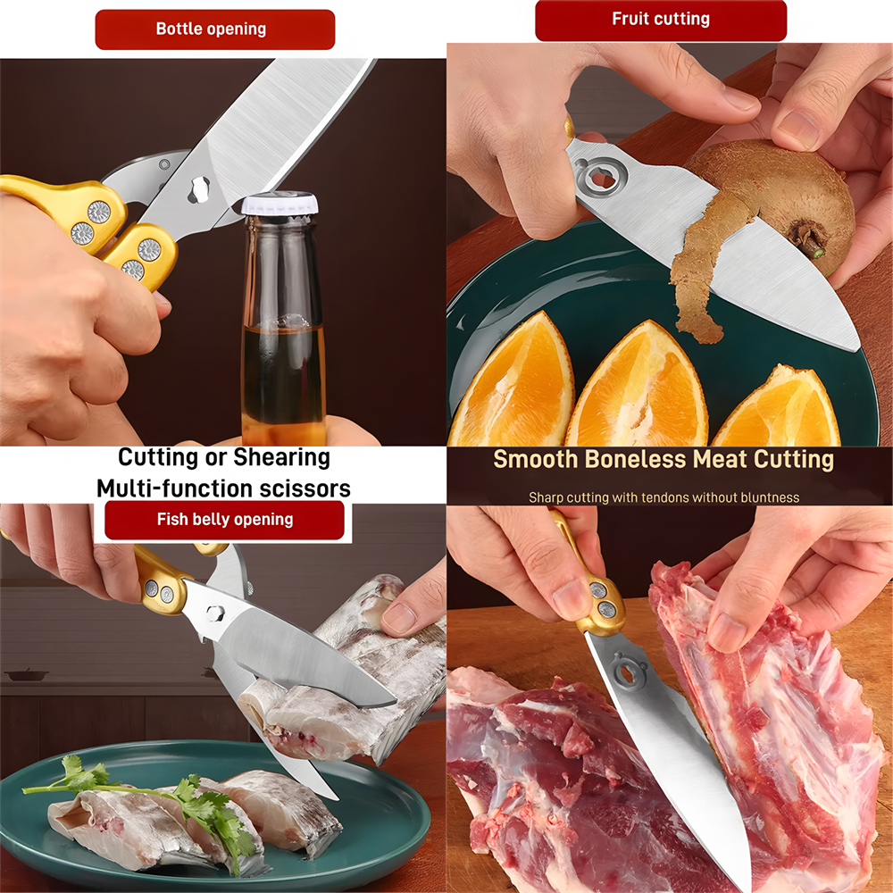 Premium Multi-Functional Kitchen & Chicken Bone Scissors for Cooking
