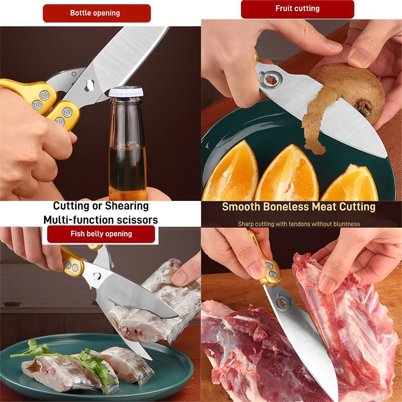 Premium Multi-Functional Kitchen & Chicken Bone Scissors for Cooking