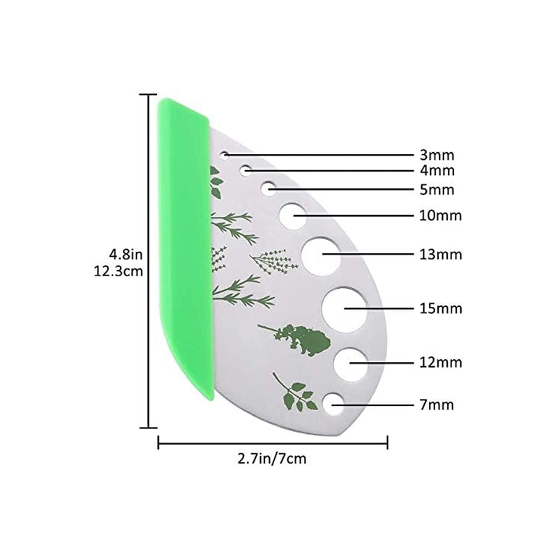 Multifunctional Stainless Steel Herb Stripper & Vegetable Leaf Remover