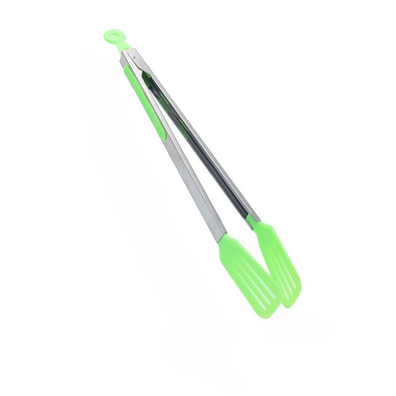 Premium Silicone BBQ Grilling Tongs Heat Resistant, Non Stick Kitchen & Outdoor Cooking Tool