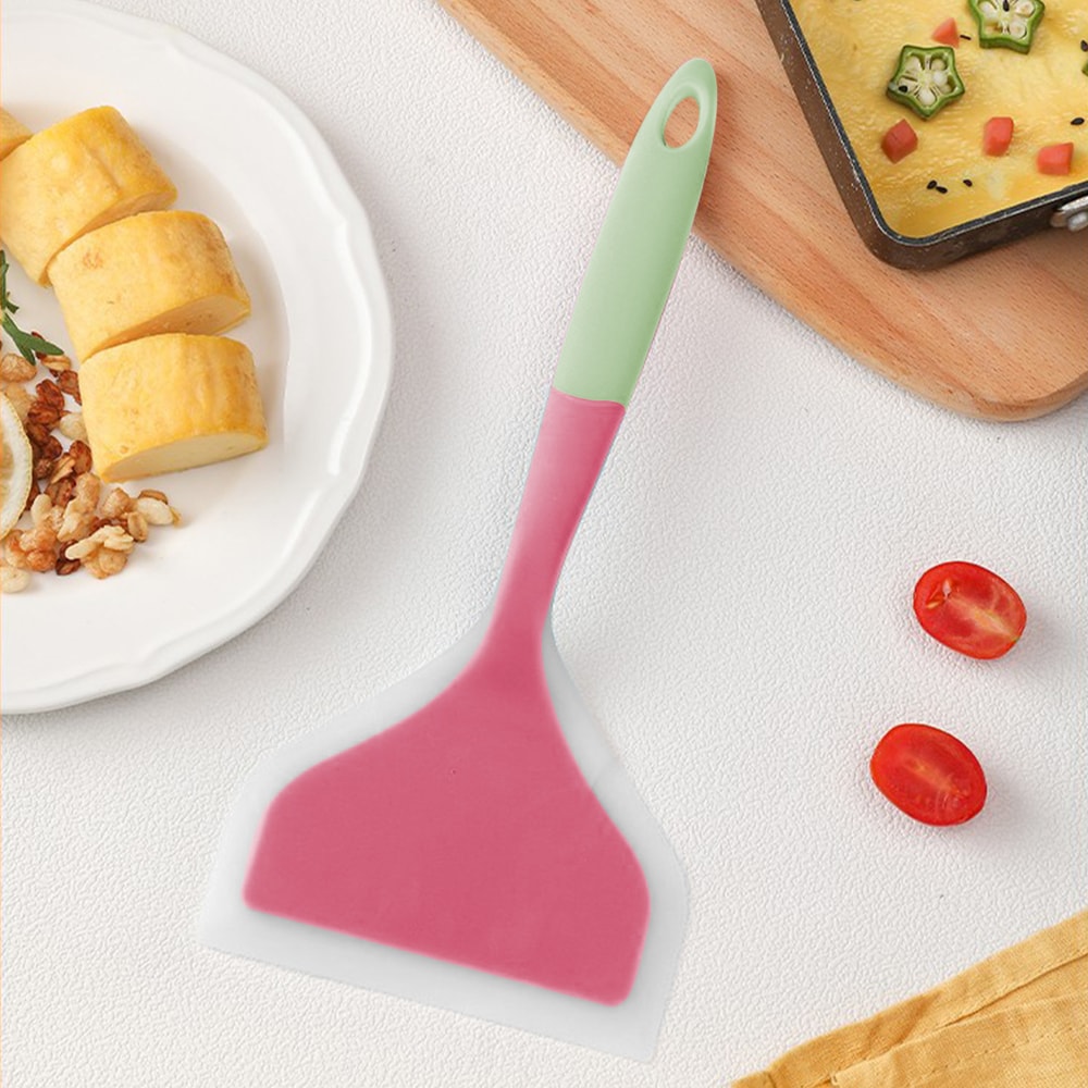 Heat-Resistant Silicone Pancake & Egg Spatula – Non-Stick Frying Tool