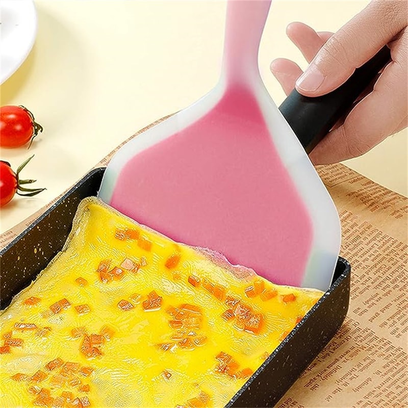 Heat-Resistant Silicone Pancake & Egg Spatula – Non-Stick Frying Tool