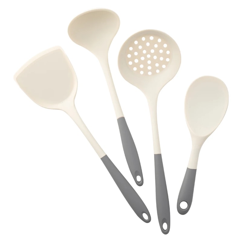 Premium Silicone Kitchen Utensil Set – Non Stick Spatula Ladle & Spoon