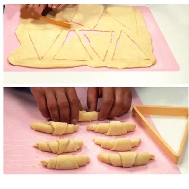 Premium Croissant Maker & Pastry Cutter Roll Mold Baking Tool