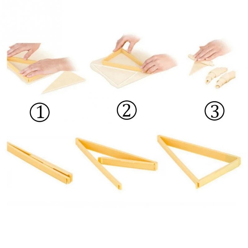 Premium Croissant Maker & Pastry Cutter Roll Mold Baking Tool