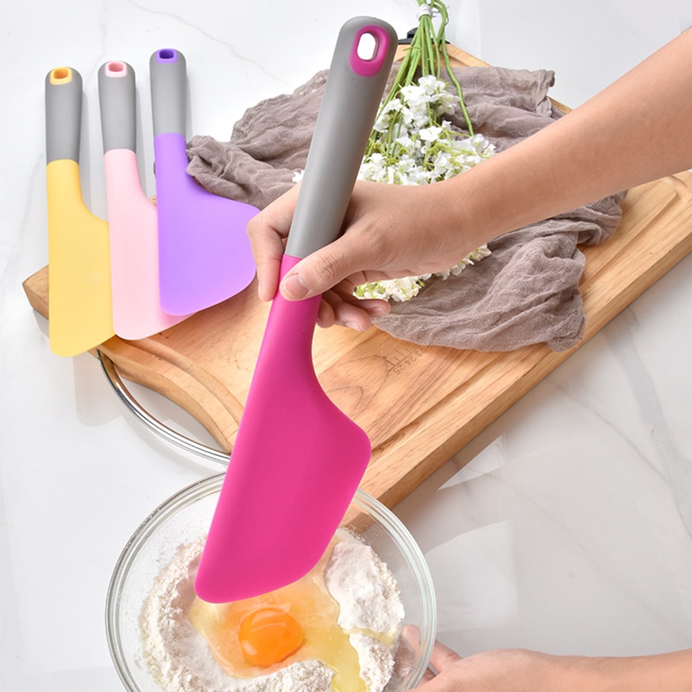 Ergonomic Silicone Spatula for Baking – Heat Resistant Non Stick Turner