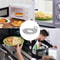 Premium PP Microwave Plate Tray Steam Holder For Bowls Durable Easy Clean Heater Stand 2