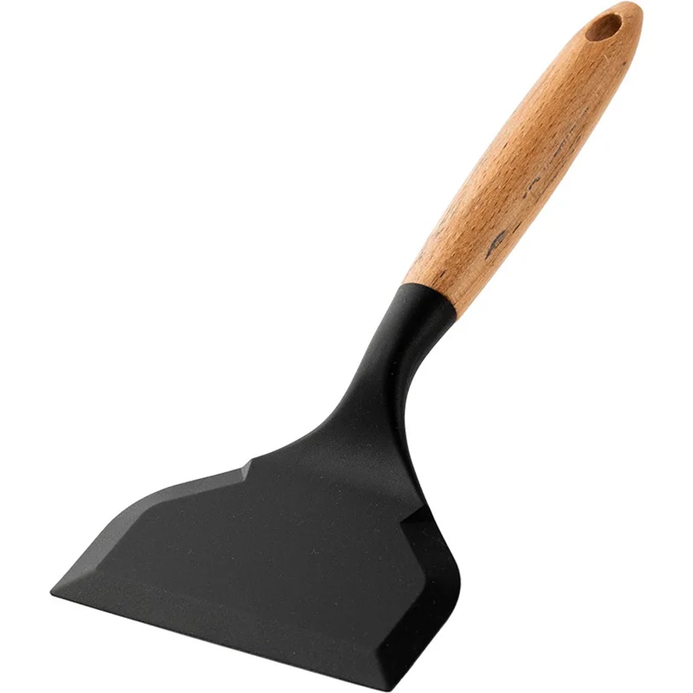 Premium Wide Mouth Heat Resistant Non Stick Silicone Spatula Pancake & Omelette Turner Kitchen Cooking Tool