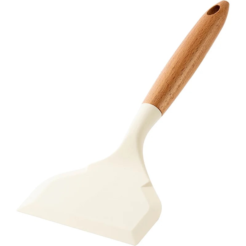Premium Wide Mouth Heat Resistant Non Stick Silicone Spatula Pancake & Omelette Turner Kitchen Cooking Tool