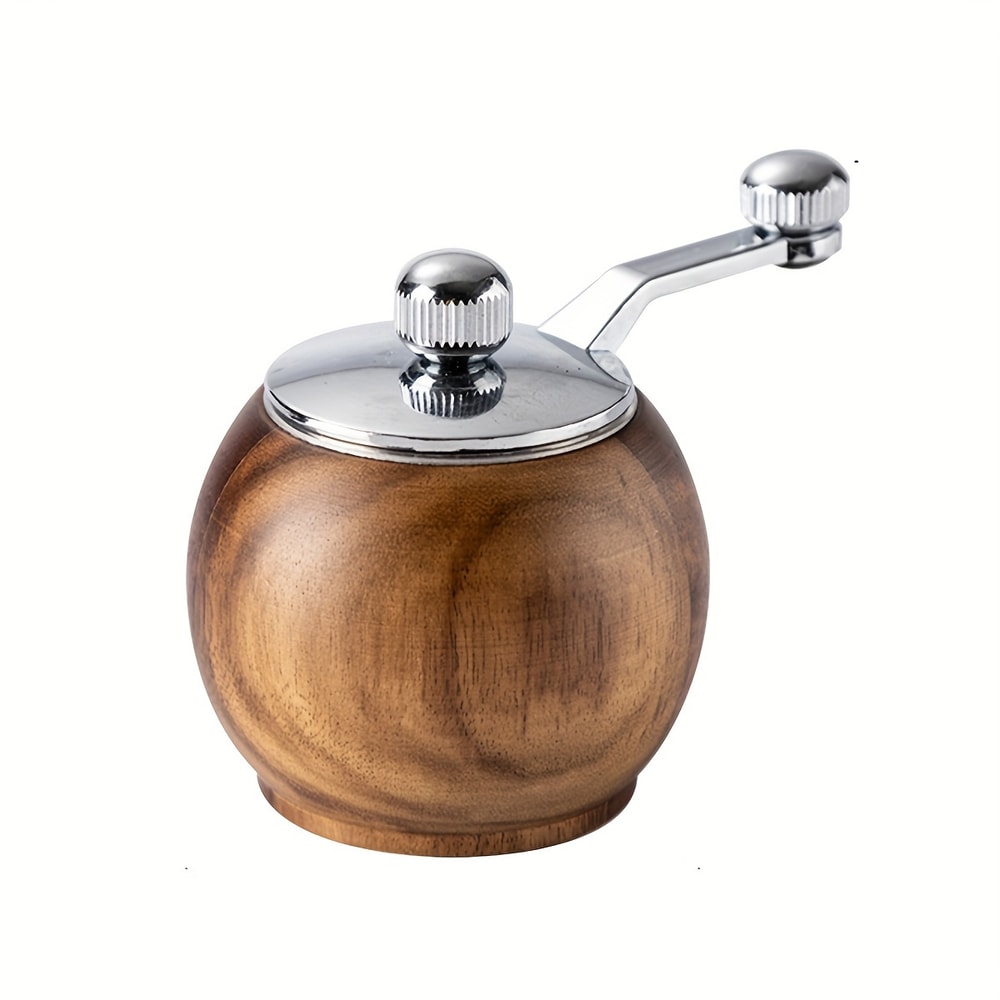 Premium Wooden Hand-Crank Pepper and Salt Grinder for Cooking