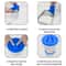 Retractable Paint Can Lid with Foldable Pouring Spout and Airtight Seal
