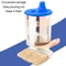 Retractable Paint Can Lid with Foldable Pouring Spout and Airtight Seal