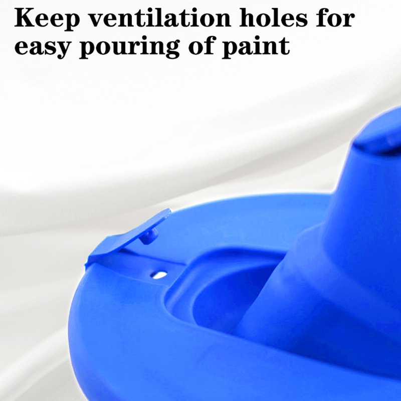 Retractable Paint Can Lid with Foldable Pouring Spout and Airtight Seal