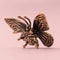 Antique Brass Butterfly Figurine Desktop Ornament for Home Decor