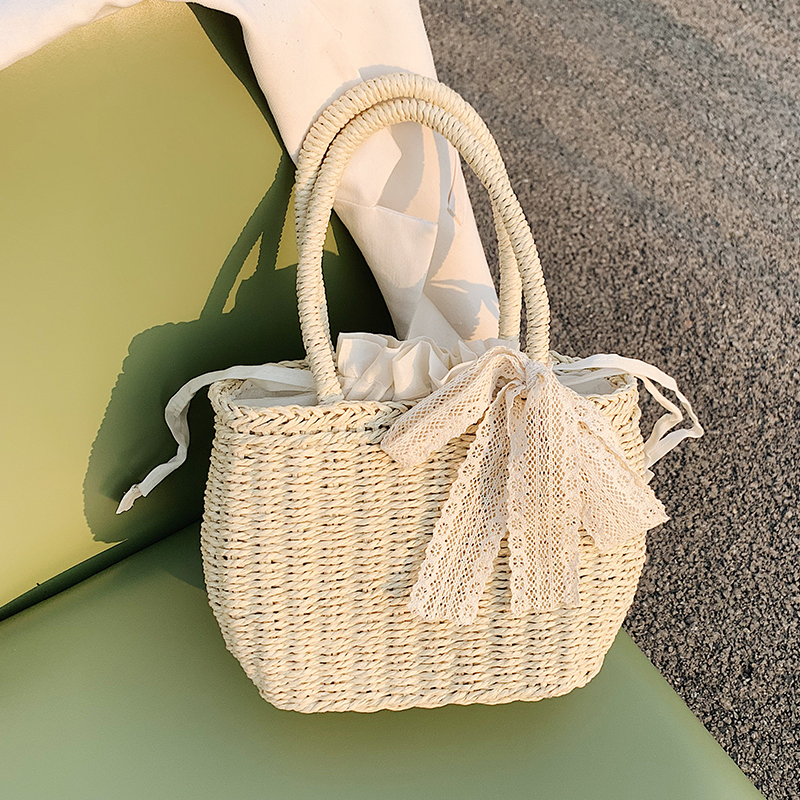 Bohemian Straw Rattan Crossbody Bag For Summer Beach Travel 5