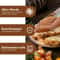 Premium Walnut Wood Stainless Steel Cooking Tong AntiSlip Kitchen Salad Tool 1