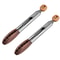 Premium Walnut Wood Stainless Steel Cooking Tong AntiSlip Kitchen Salad Tool 5