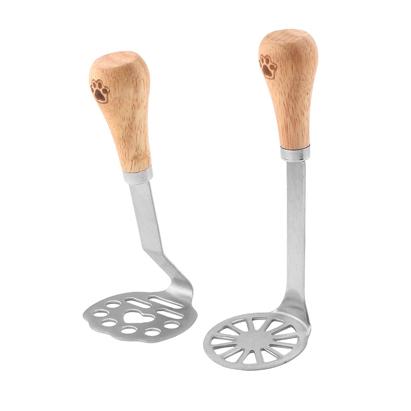 Little Bear Stainless Steel Potato Masher & Puree Press Tool for Smooth Meals