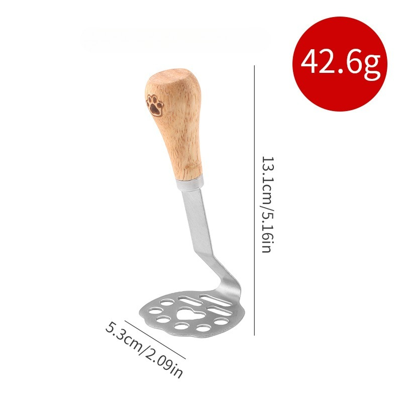 Little Bear Stainless Steel Potato Masher & Puree Press Tool for Smooth Meals