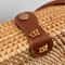 Handmade Rattan Crossbody Bag for Women Adjustable, Large Capacity, Durable