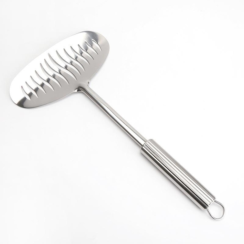 Premium Stainless Steel Fish Turner Nonstick Long Handle Spatula for Cooking