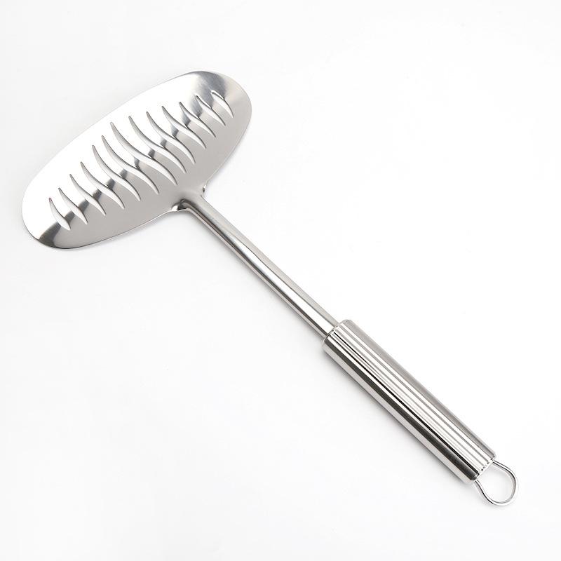 Premium Stainless Steel Fish Turner Nonstick Long Handle Spatula for Cooking