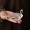 Transparent Glass Lotus Cover Holder For Tea Ceremony HeatResistant Teapot Accessory 0