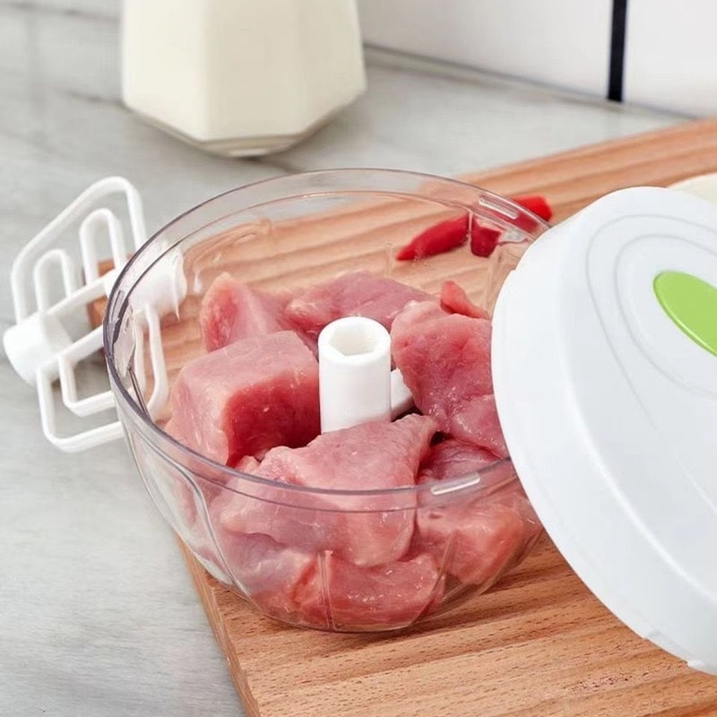 Manual Food Chopper Salad Maker Garlic Onion Cutter Kitchen Tool 2