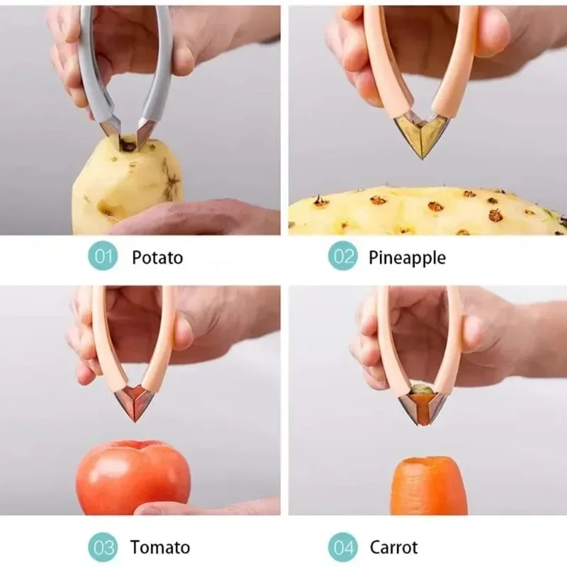 Stainless Steel Pineapple Corer Fruit Huller Kitchen Gadget 3