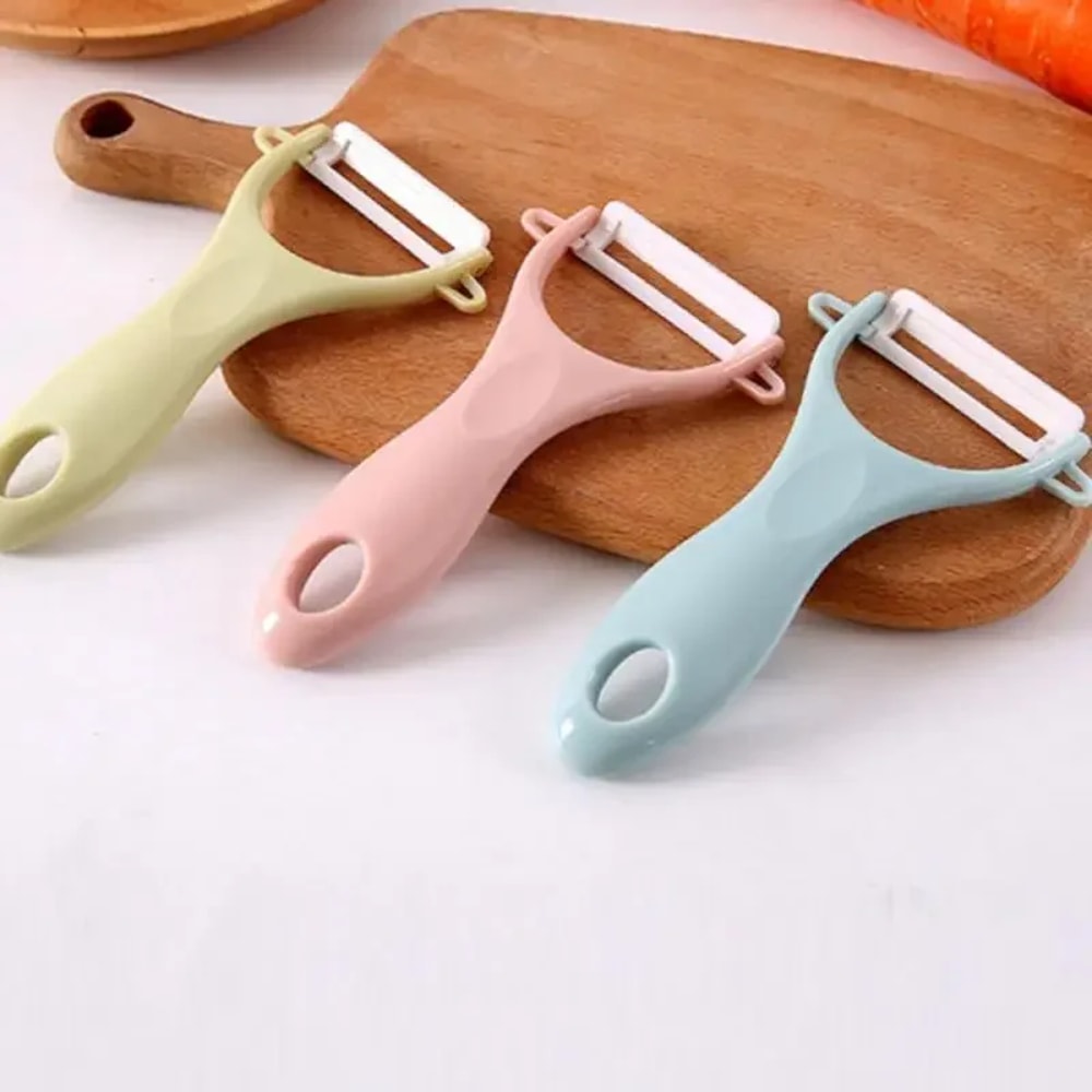Premium Ceramic Peeler & Fruit Knife Sharp Vegetable Peeler for Easy Kitchen Prep