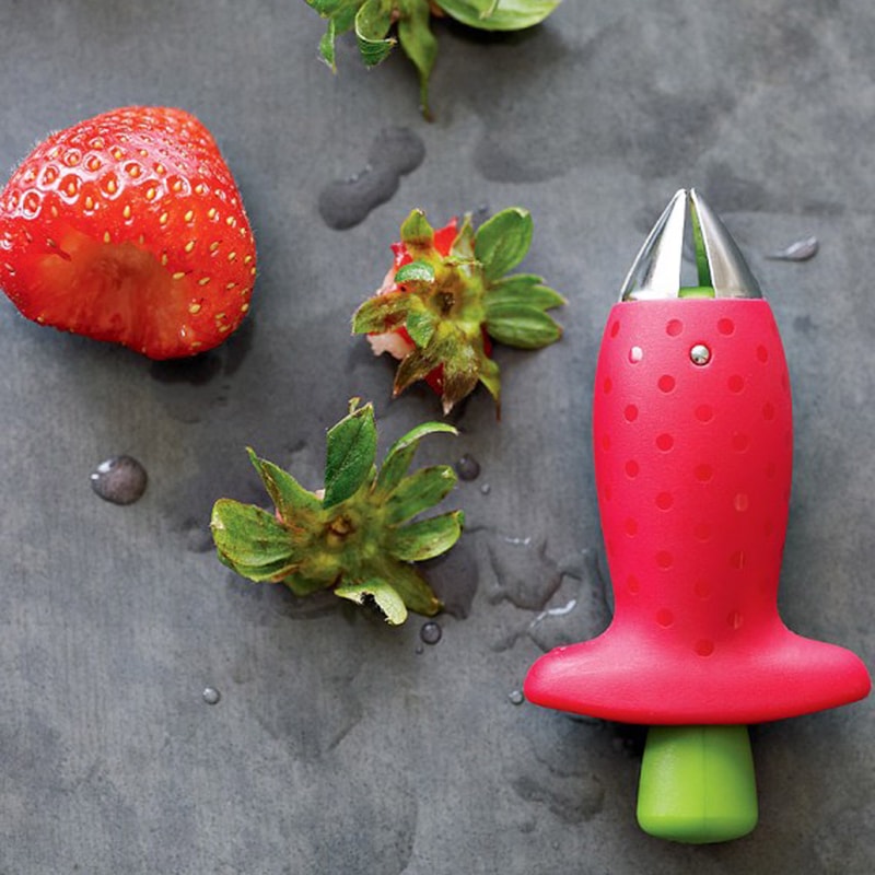 Premium Strawberry Huller Pineapple Cutter Easy Fruit Stem Remover 3
