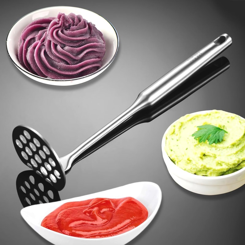 Mini Avocado Potato Masher Stainless Steel Kitchen Tool For Vegetables Beans 1