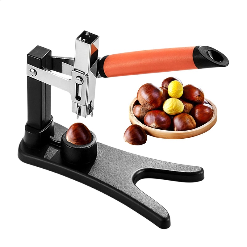 Stainless Steel Chestnut Cutter Tool With Non Slip Handle Easy Nut Cracker Peeler 0