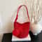 LunaSoft Suede Shoulder Bag Large Capacity Bucket Tote Purse For Women 6
