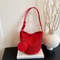 LunaSoft Suede Shoulder Bag Large Capacity Bucket Tote Purse For Women 6