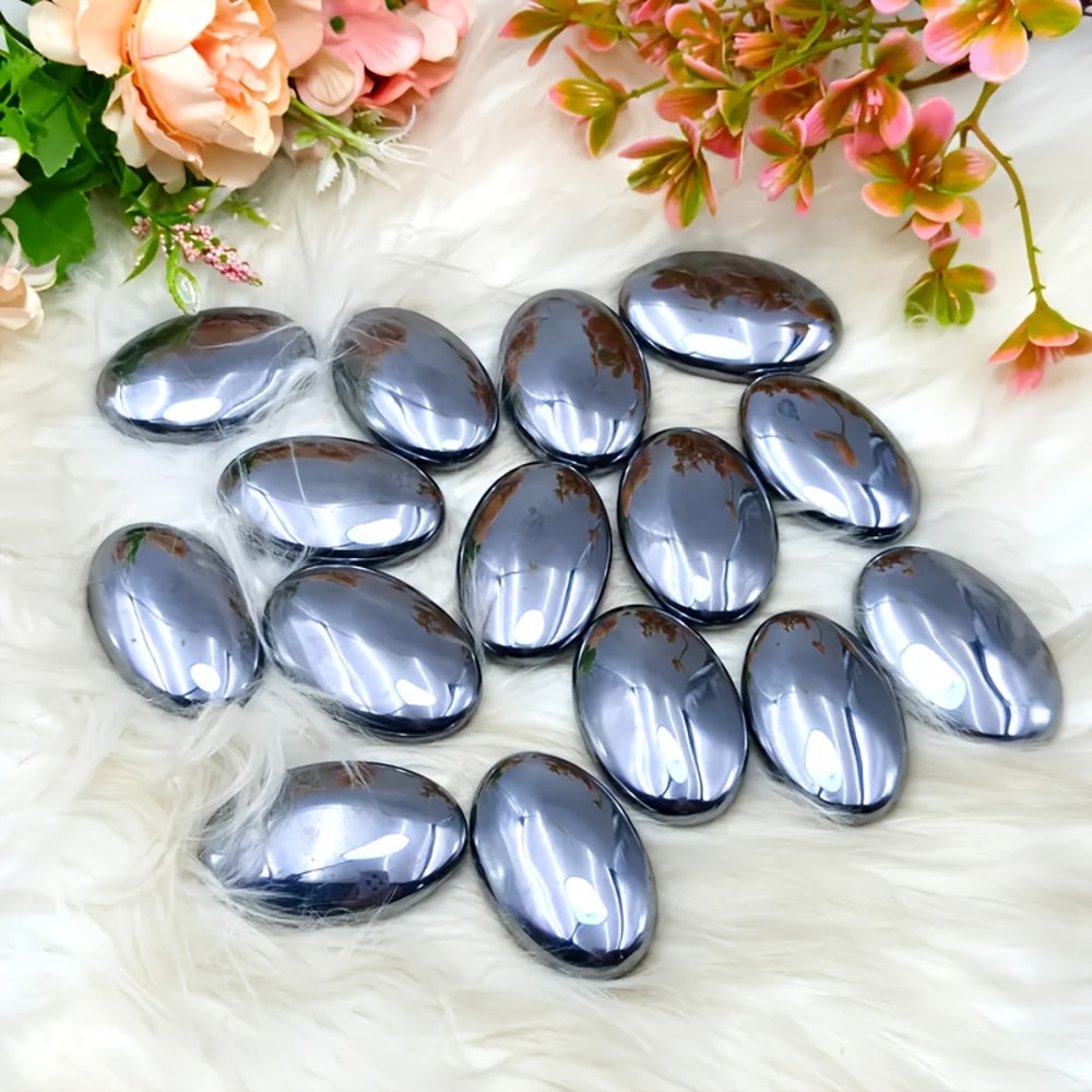 Terahertz Worry Stone Palm Massage Rock for Stress Relief and Mindful Relaxation