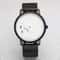 NovaEdge Minimalist Watch with Stainless Steel Band and Futuristic Pointerless Design
