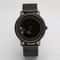 NovaEdge Minimalist Watch with Stainless Steel Band and Futuristic Pointerless Design