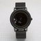 NovaEdge Minimalist Watch with Stainless Steel Band and Futuristic Pointerless Design