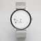 NovaEdge Minimalist Watch with Stainless Steel Band and Futuristic Pointerless Design