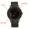 NovaEdge Minimalist Watch with Stainless Steel Band and Futuristic Pointerless Design