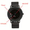 NovaEdge Minimalist Watch with Stainless Steel Band and Futuristic Pointerless Design