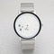 NovaEdge Minimalist Watch with Stainless Steel Band and Futuristic Pointerless Design