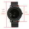 NovaEdge Minimalist Watch with Stainless Steel Band and Futuristic Pointerless Design